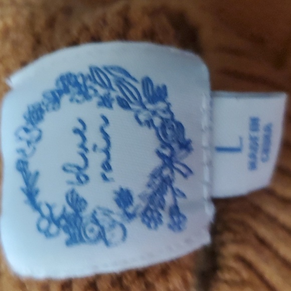 Blue Rain Cable Knit Sweater size L - Picture 6 of 9